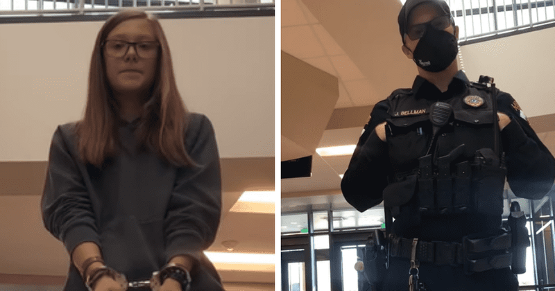 Grace Smith: Wyoming school student, 16, arrested for refusing to wear mask in school