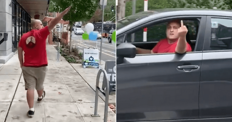‘Go back to Africa’: Seattle racist yells N-word, does Nazi salute in viral video