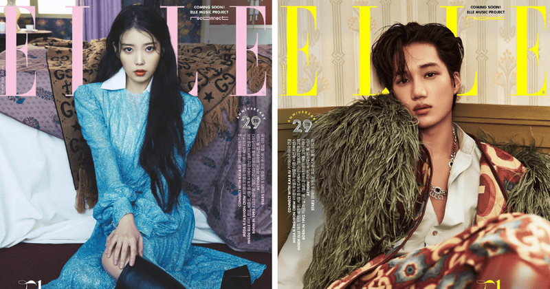 IU and EXO's Kai 'serve looks' as they stun on Elle's covers as Gucci ambassadors