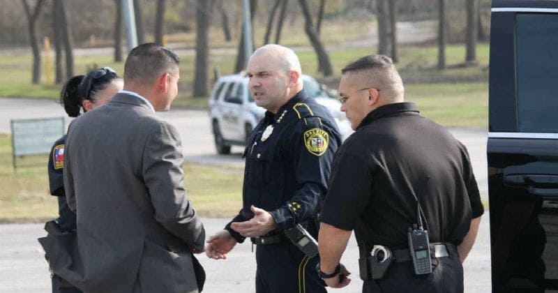 Six-year-old Texan boy killed by stray bullet when police open fire on woman suspect