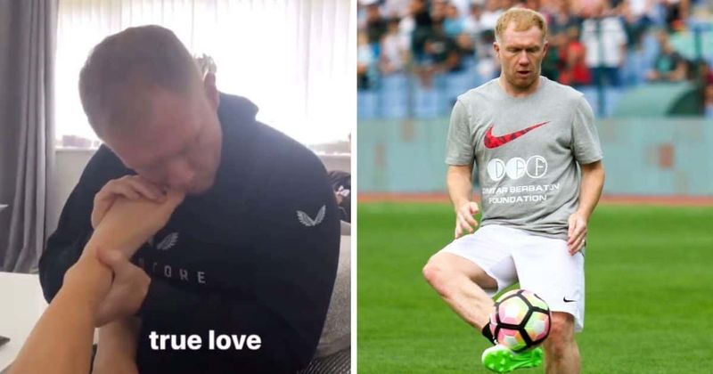 Paul Scholes: Man United legend mocked for biting 20-yr-old daughter’s toes in viral clip