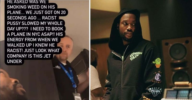 Meek Mill accuses flight crew of 'acting real racist' after being asked about weed
