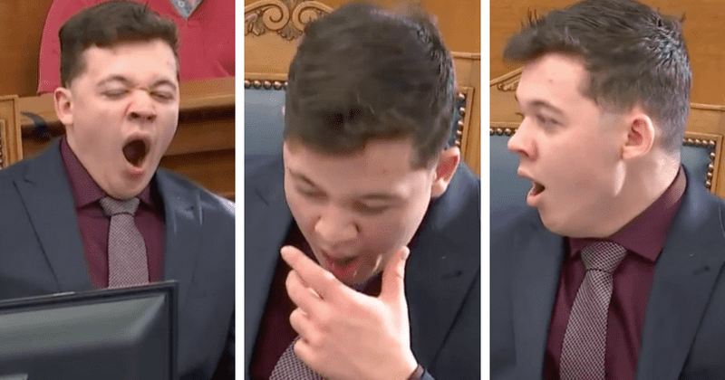 Kyle Rittenhouse likened to Joe Biden as he yawns in court during homicide trial