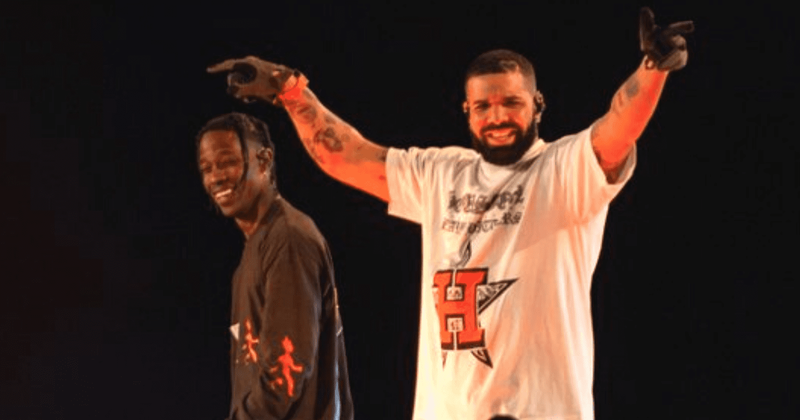Drake surprises audience at Travis Scott’s AstroFest, fans 'can't believe' it