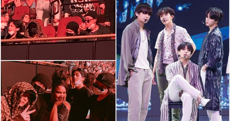 'BTS at Harry Styles Concert' trends as band jams to songs alongside Lizzo