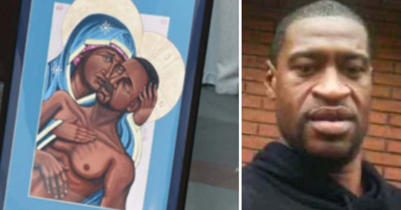 Catholic University painting of George Floyd as Christ is 'heretical', says student