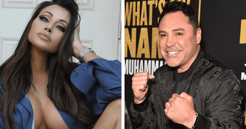 Holly Sonders shares pic of HUGE tattoo of boyfriend Oscar De La Hoya on Instagram