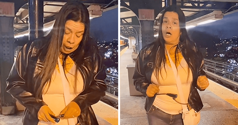 Wanda Vela: Viral video shows Bronx woman LOCK herself to avoid NYC subway shovers
