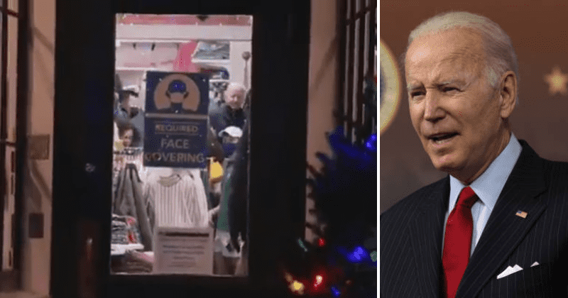'Rules for thee, not for me': Biden blasted for shopping indoors without face mask