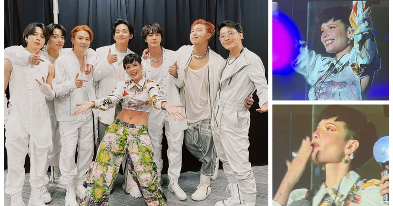 Halsey calls BTS 'uncle gang' as she introduces her child to members at LA concert