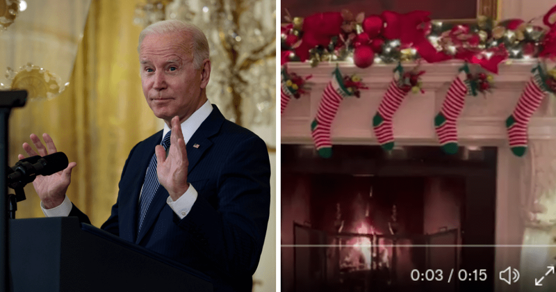 Biden slammed for forgetting grandchild Navy Joan while placing Christmas stockings on fireplace