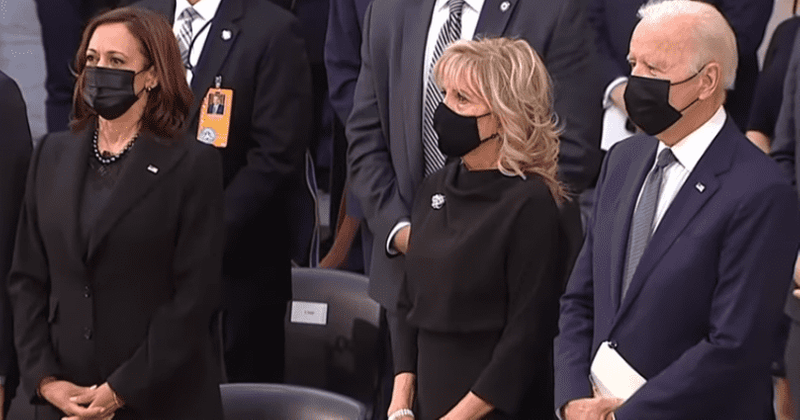 Did Biden snub Kamala Harris? POTUS ignores VP, switches seats with Jill at memorial
