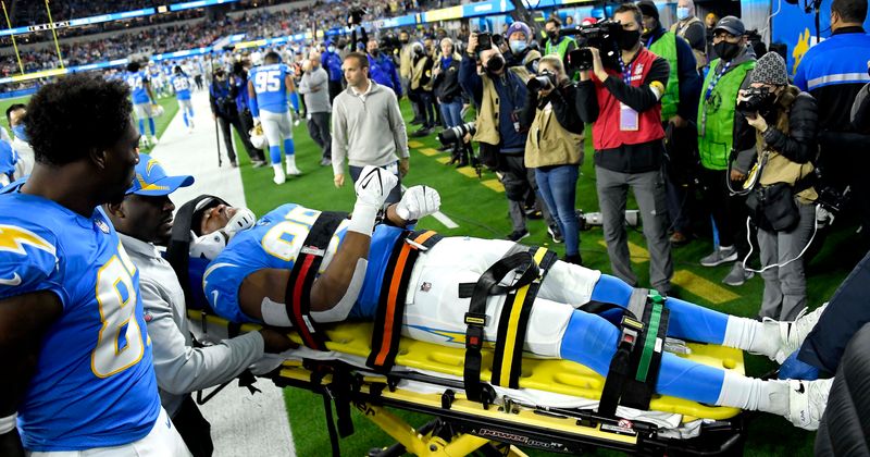 Did Donald Parham have a seizure on field? Chargers star wheeled out with arms shaking