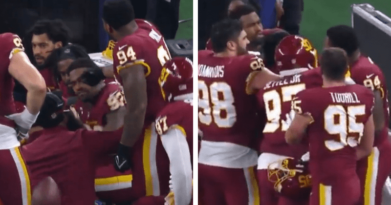 Why did Jonathan Allen punch teammate Daron Payne? Washington bench gets heated