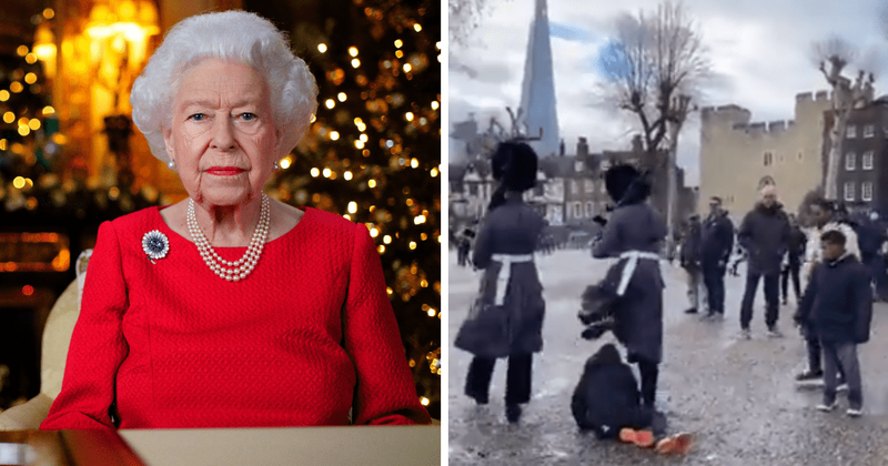 Outrage after viral video shows Queen’s guard trampling child while marching at Tower of London