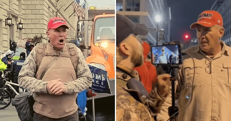 Ray Epps: Viral video shows ex-marine urging Jan 6 crowd to storm Capitol