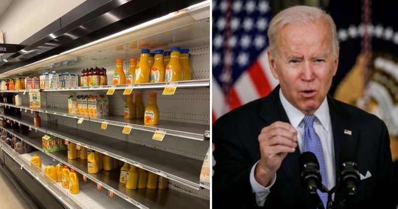 #BareShelvesBiden trends as Internet hilariously takes POTUS to task over empty stores