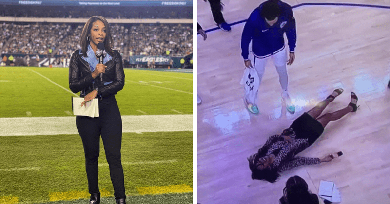 Is Kristina Pink OK? Video shows NBA reporter collapse after post-game interview