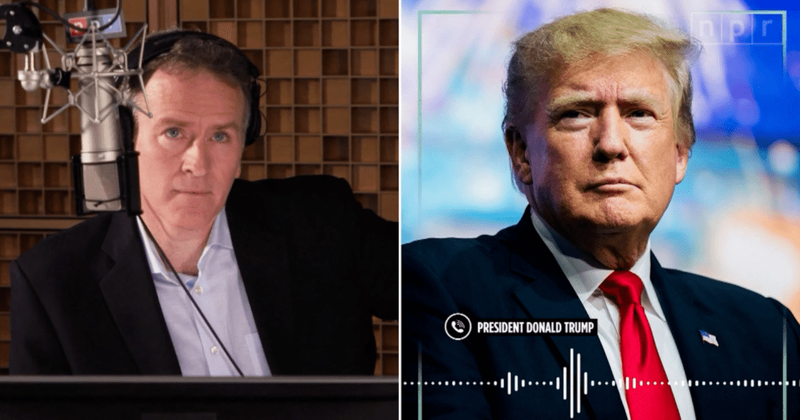 'Snowflake' Trump trolled for hanging up on NPR journo when pressed on election fraud claims