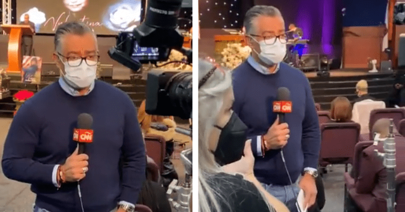 Video: Woman tries to stop CNN from airing live funeral of Valentina Orellana Peralta