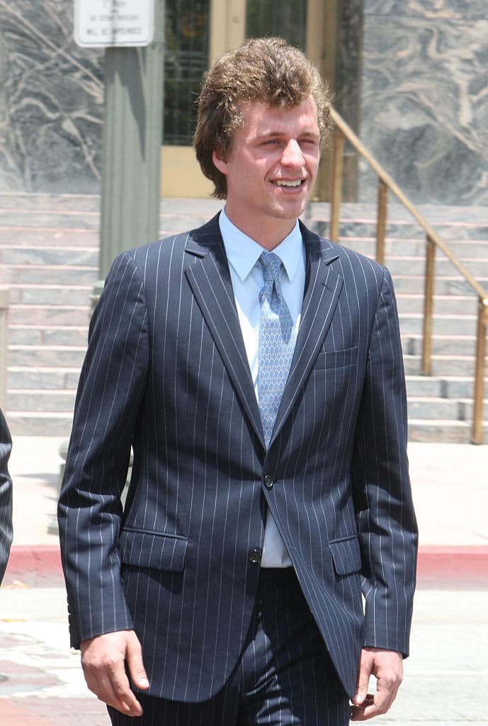 Conrad Hilton attends court for sentencing after causing a disturbance aboard an international flight from London to Los Angeles last summer at Roybal Federal Building on June 16, 2015 in Los Angeles, California (Photo by David Buchan/Getty Images)