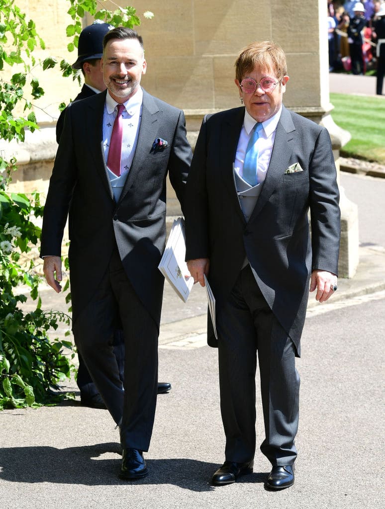 Elton performed when the royal couple were at their lunchtime reception (Getty Images)