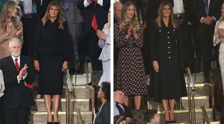 Melania opts for all-black outfit second year in a row at SOTU just a day before Trump's impeachment verdict