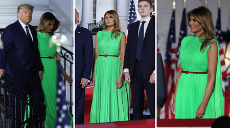 green ivanka trump dress