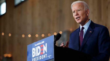 Joe Biden struggles to walk as he leaves Covid-19 presser without taking questions from reporters