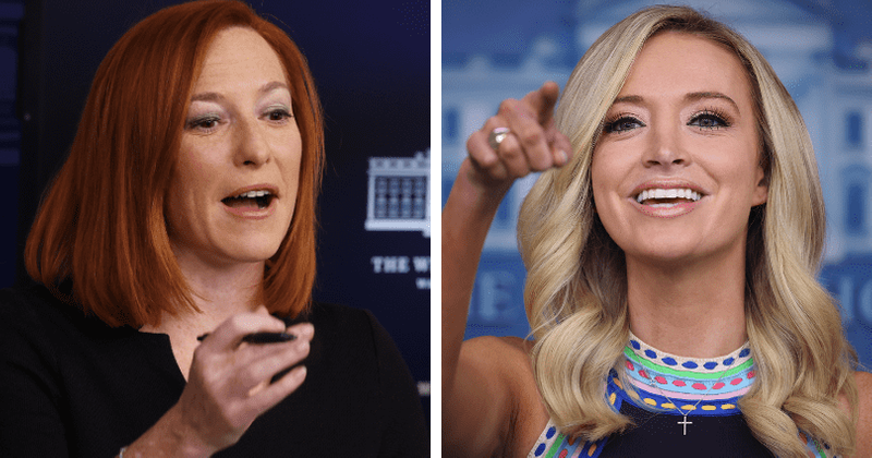 Why Is Circleback Trending Jen Psaki Mocked For Wearing Makeup Trying To Look As Good As Kayleigh Mcenany Meaww