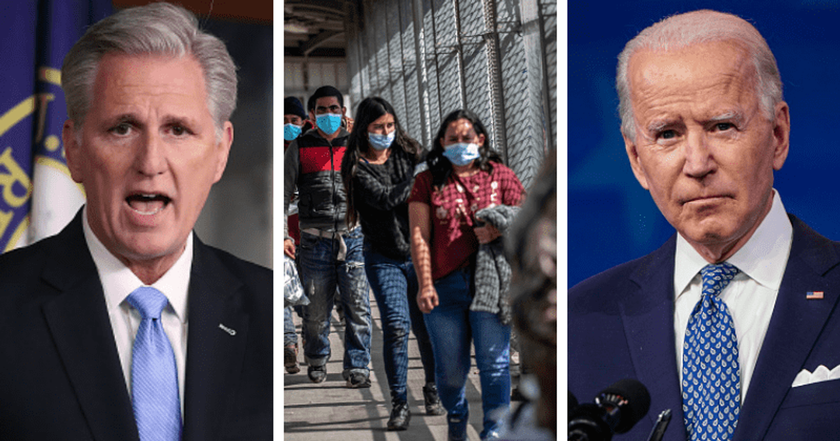 Kevin McCarthy blasts Joe Biden, says over 10% of Illegal immigrants are testing Covid-19 positive - Vimarsana News