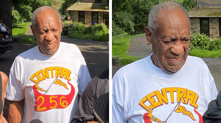 Bill Cosby wearing Central High School shirt to presser enrages alums: ‘Ew moment’