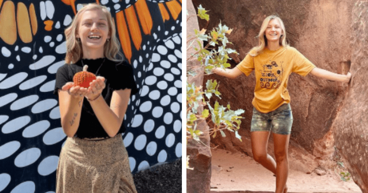 Where Was Gabby Petito Last Seen Final Picture Saw Her Pose Before Butterfly Mural Meaww