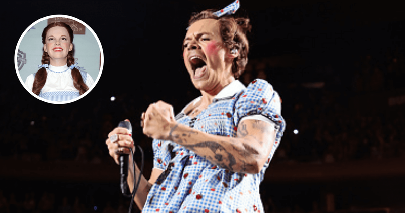 
                            
                            
                            
                            Harry Styles canaliza a Dorothy para Halloween, dicen los fanáticos 