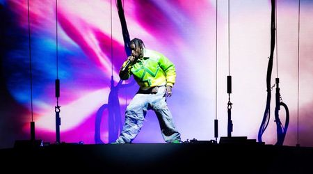 Travis Scott seen at Houston mansion wrapped in Hermes blanket in first pics since Astroworld