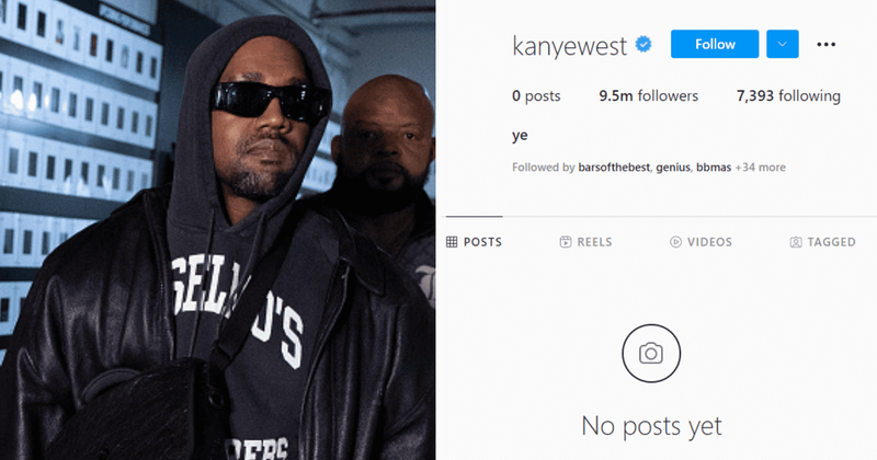 
                            
                            
                            
                            ¿Por qué Kanye West borró su Instagram de nuevo?  Los fans dicen 