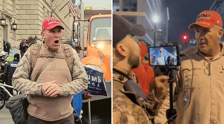 Ray Epps: Viral video shows ex-marine urging Jan 6 crowd to storm Capitol