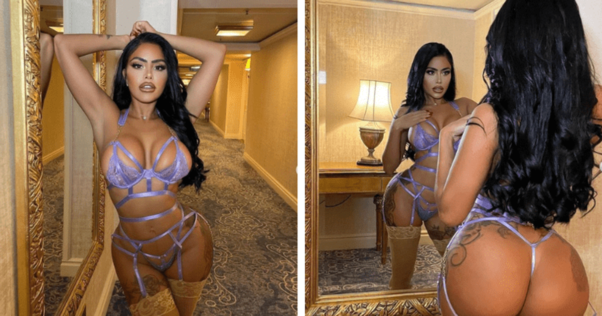 OnlyFans star Chloe Saxon struts in LINGERIE in hotel lobby, fans say
