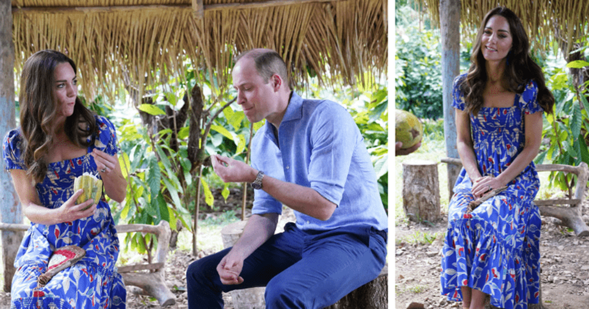 Kate Middleton GLOWS in Tory Burch dress in shades of Belize flag during Caribbean tour - Vimarsana News