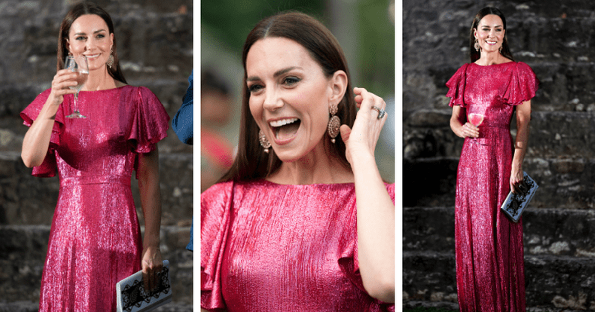 Kate Middleton looks GLAMOROUS in hot pink Vampire's Wife gown on Belize trip - Vimarsana News