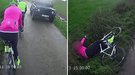 Video splits internet after motorist fined for causing cyclist to fall despite ZERO contact